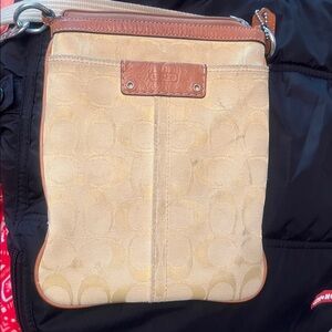 Coach yellow C purse